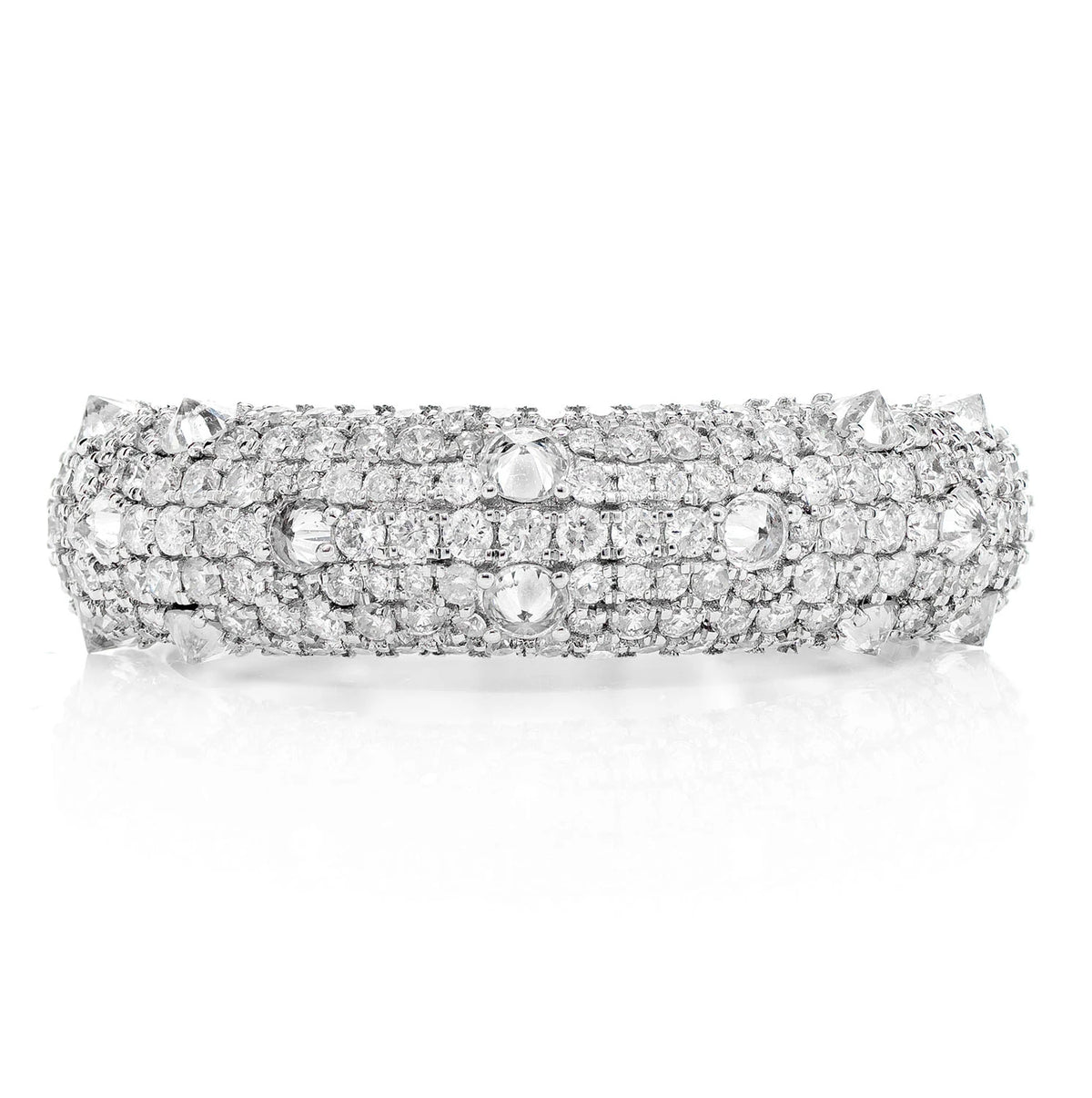 Diamond Spike Thin Band Ring