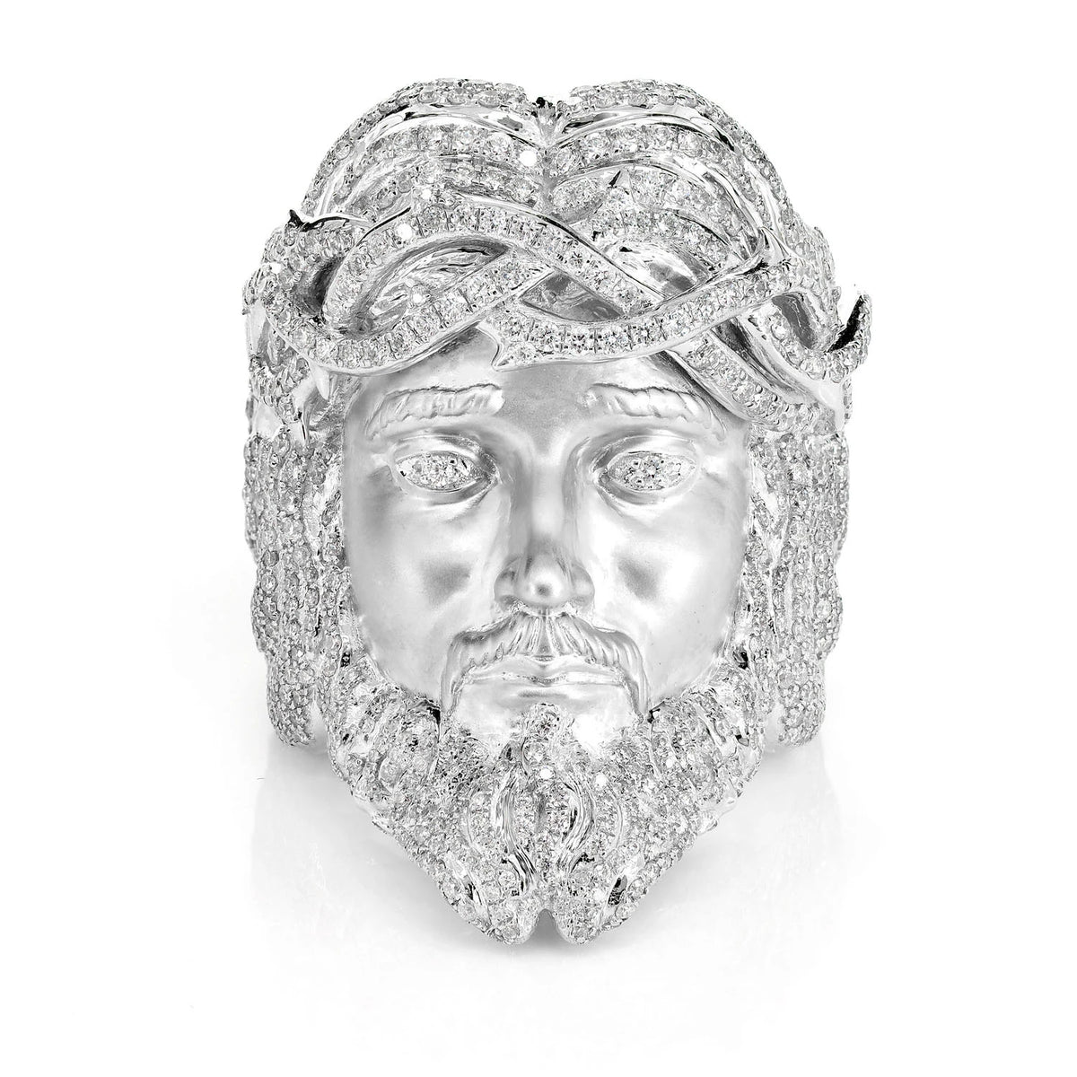 Jesus Signet Crown of Thorns Diamond Ring