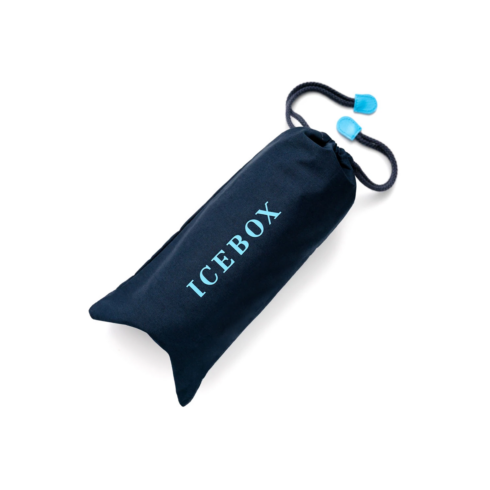 Icebox Leather Three Watch Roll in navy, detail view 5