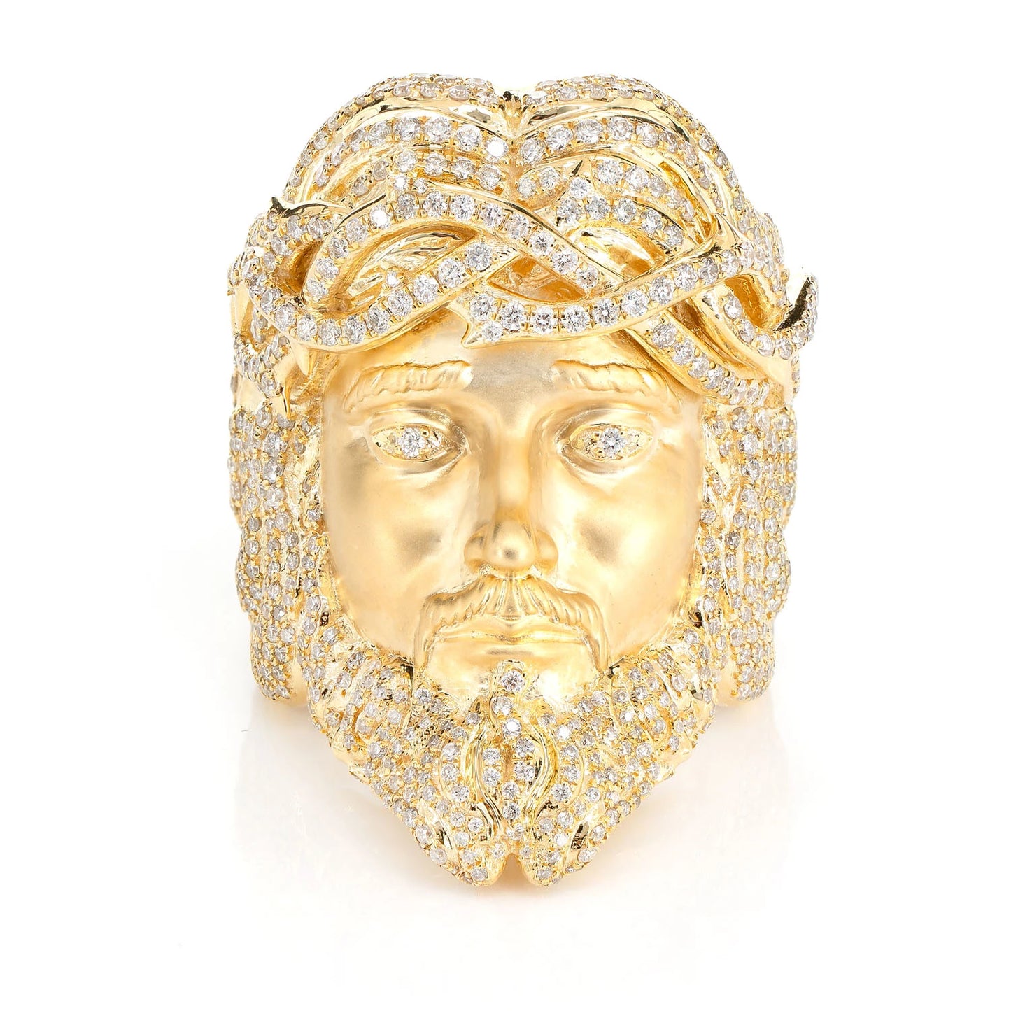 Jesus Signet Crown of Thorns Diamond Ring