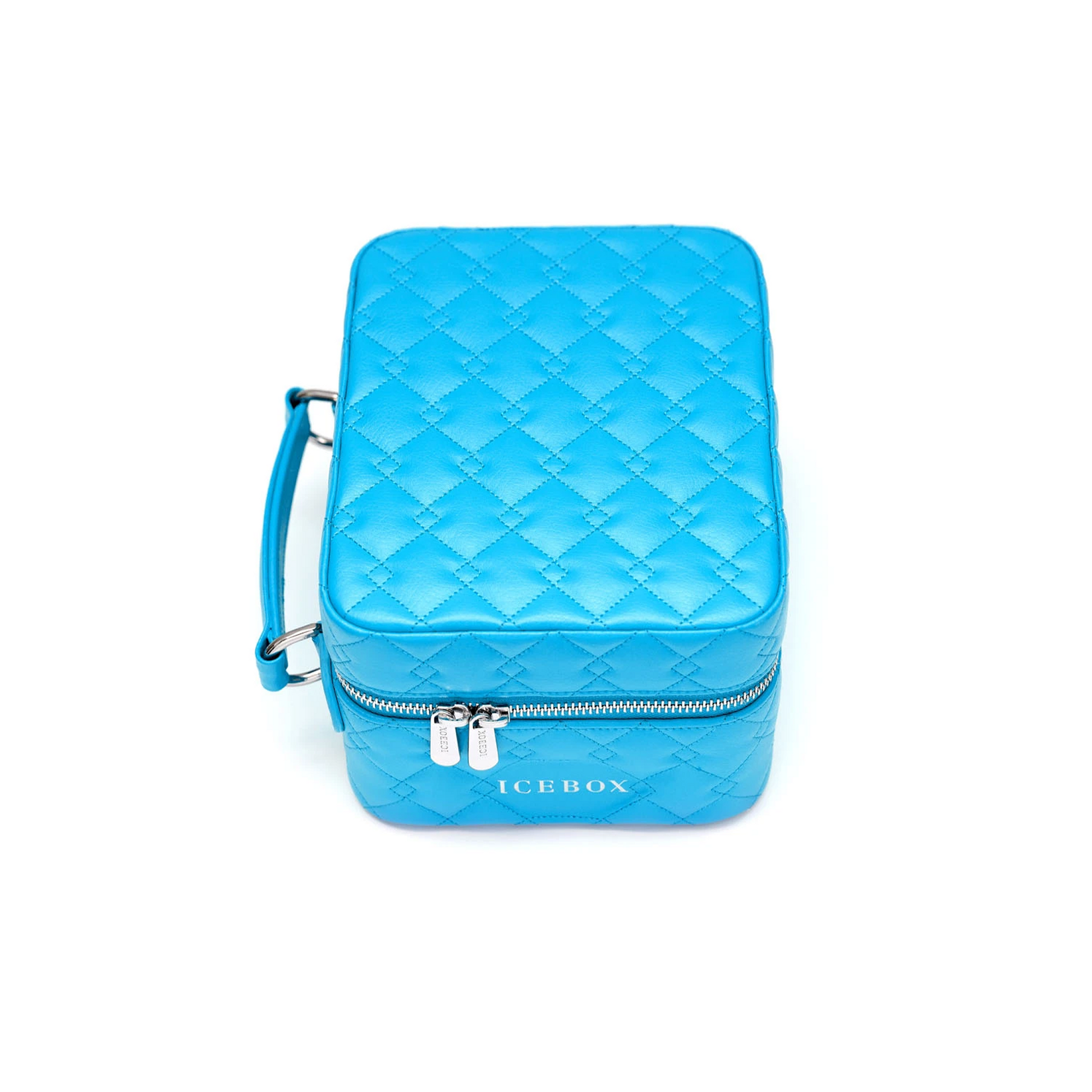 Icebox Medium Traveler Case in blue, 4-watch capacity, detail view 3