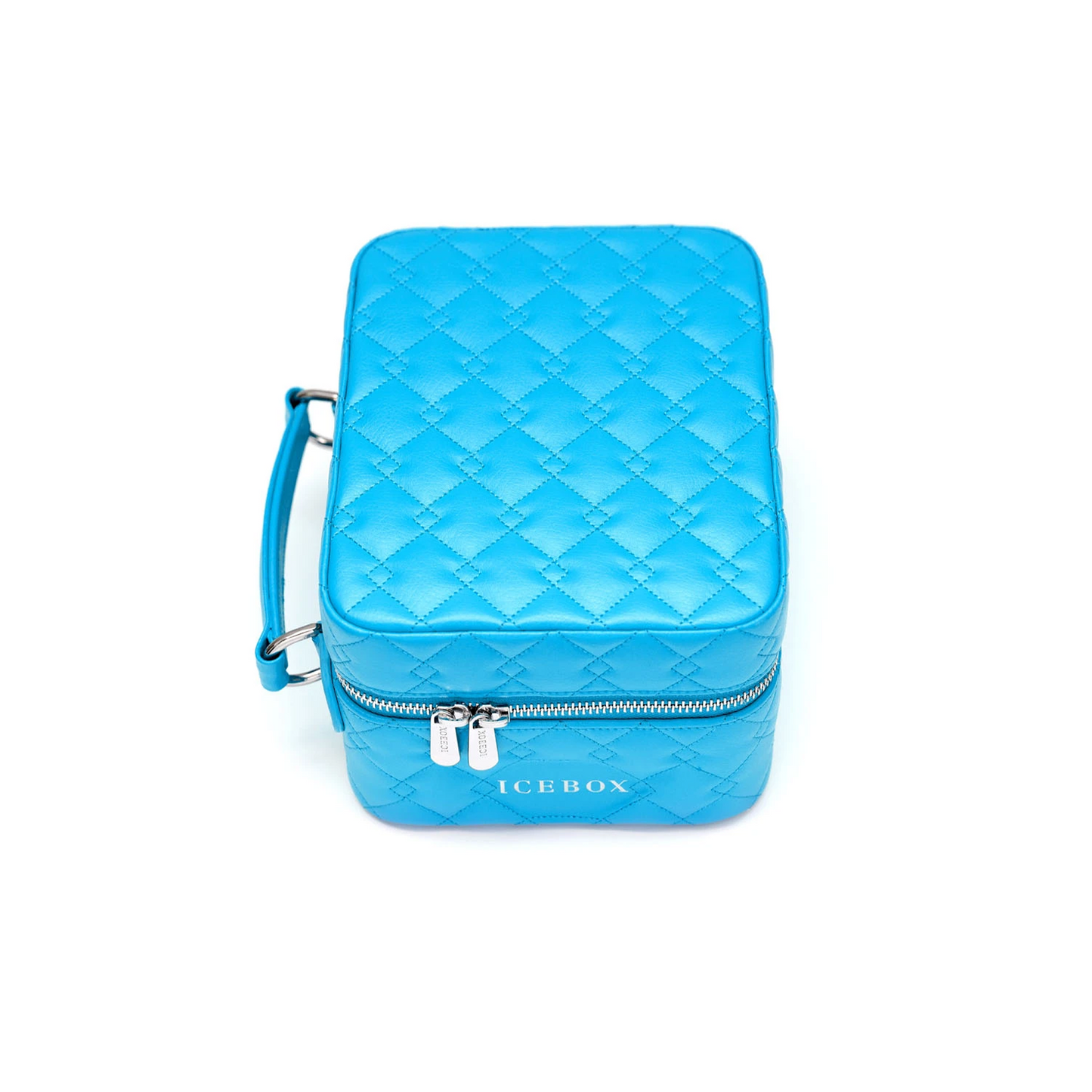 Icebox Medium Traveler Case in blue, 2-watch capacity, detail view 3