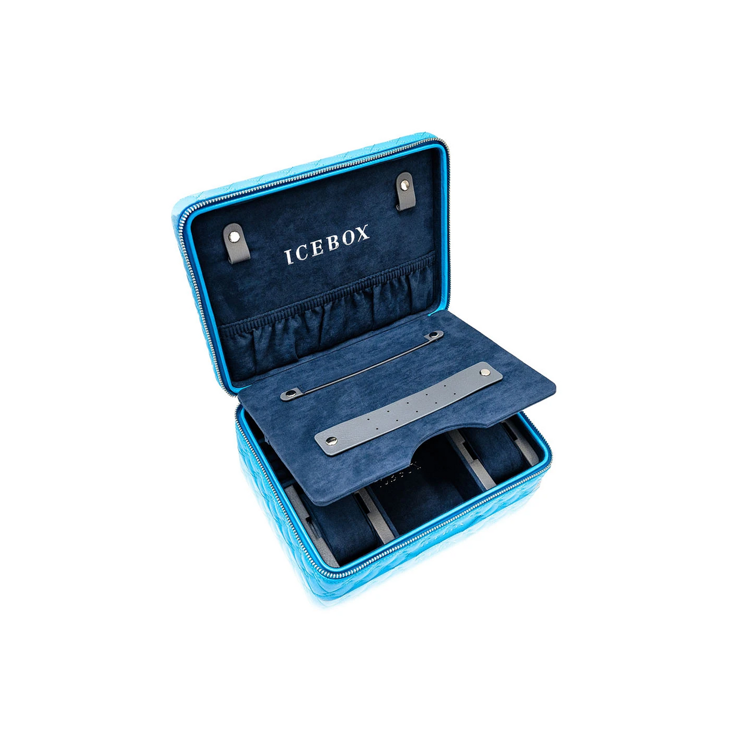 Icebox Voyager Case in blue gold, detail view 7