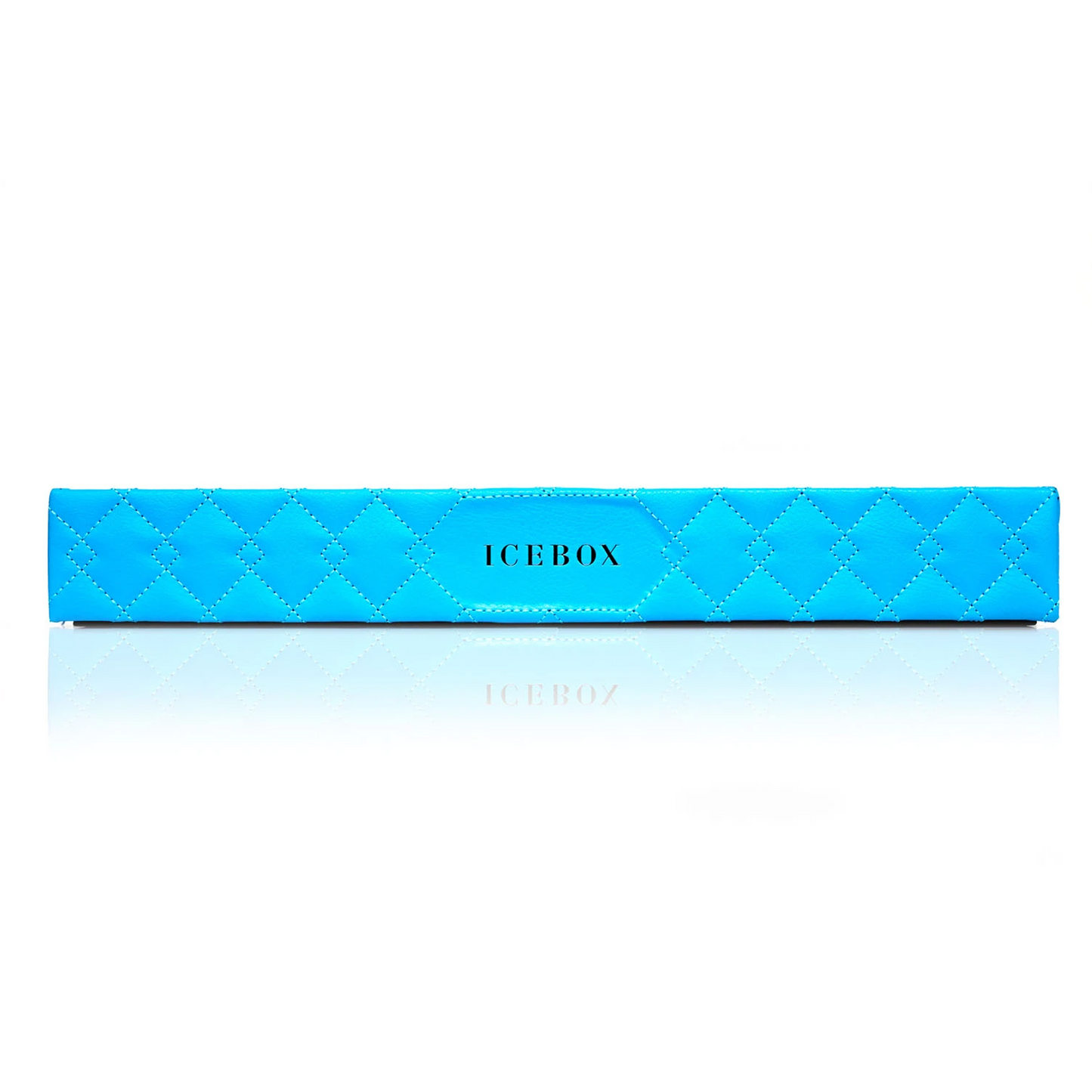 2-Inch Leather Vault Tray in blue gold, side view