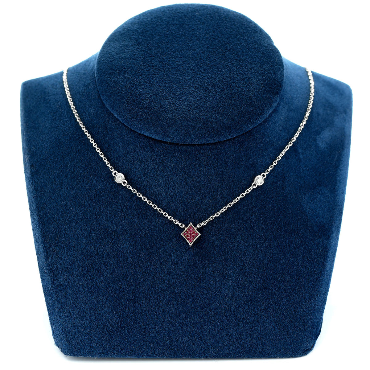 Diamond Playing Card Symbol Necklace