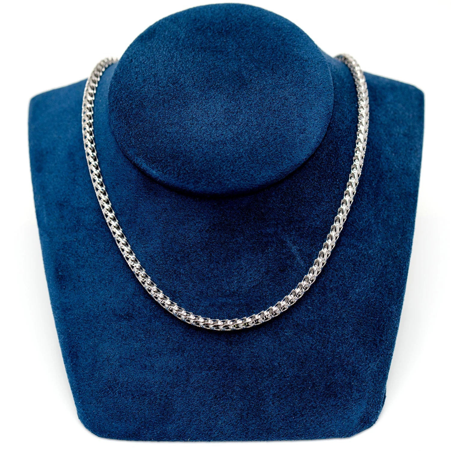 Sterling Silver Franco Chain in 925 sterling silver, 3.5mm width, alternate view
