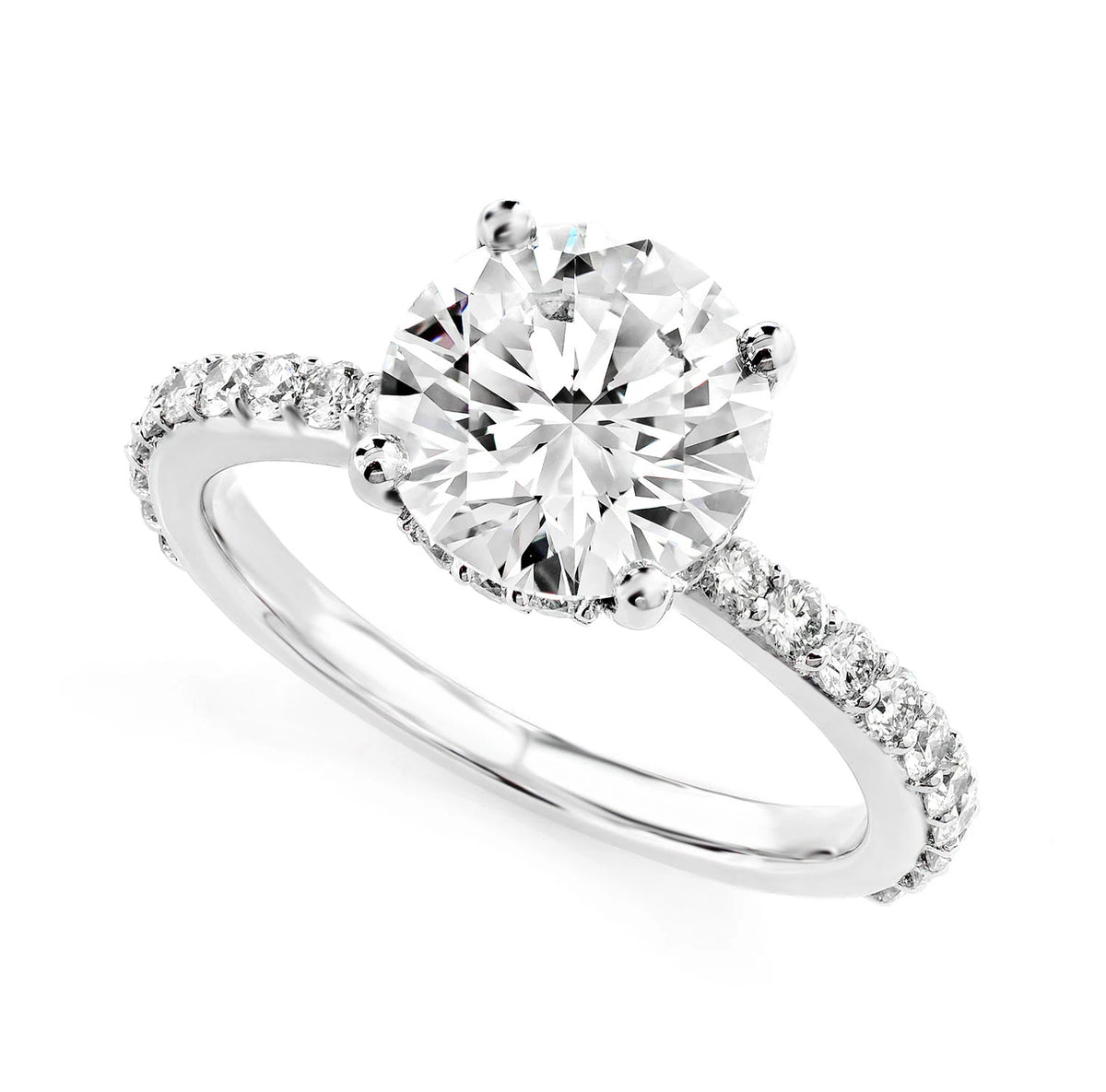 2.50ct - Round Solitaire Diamond Engagement Ring