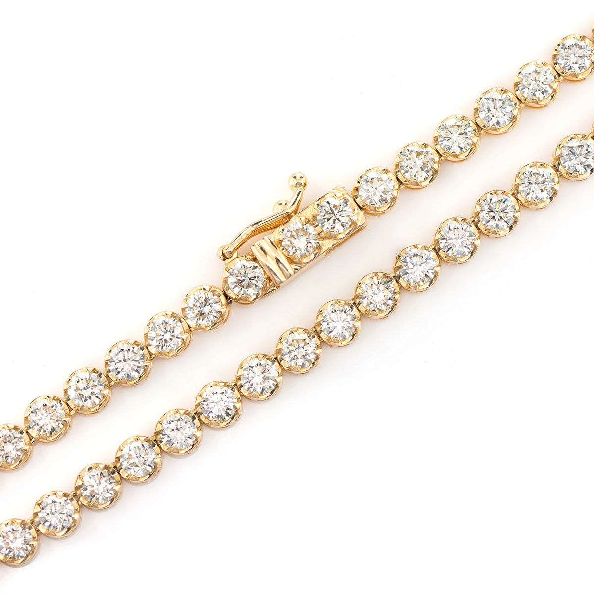 Crown Diamond Tennis Necklace