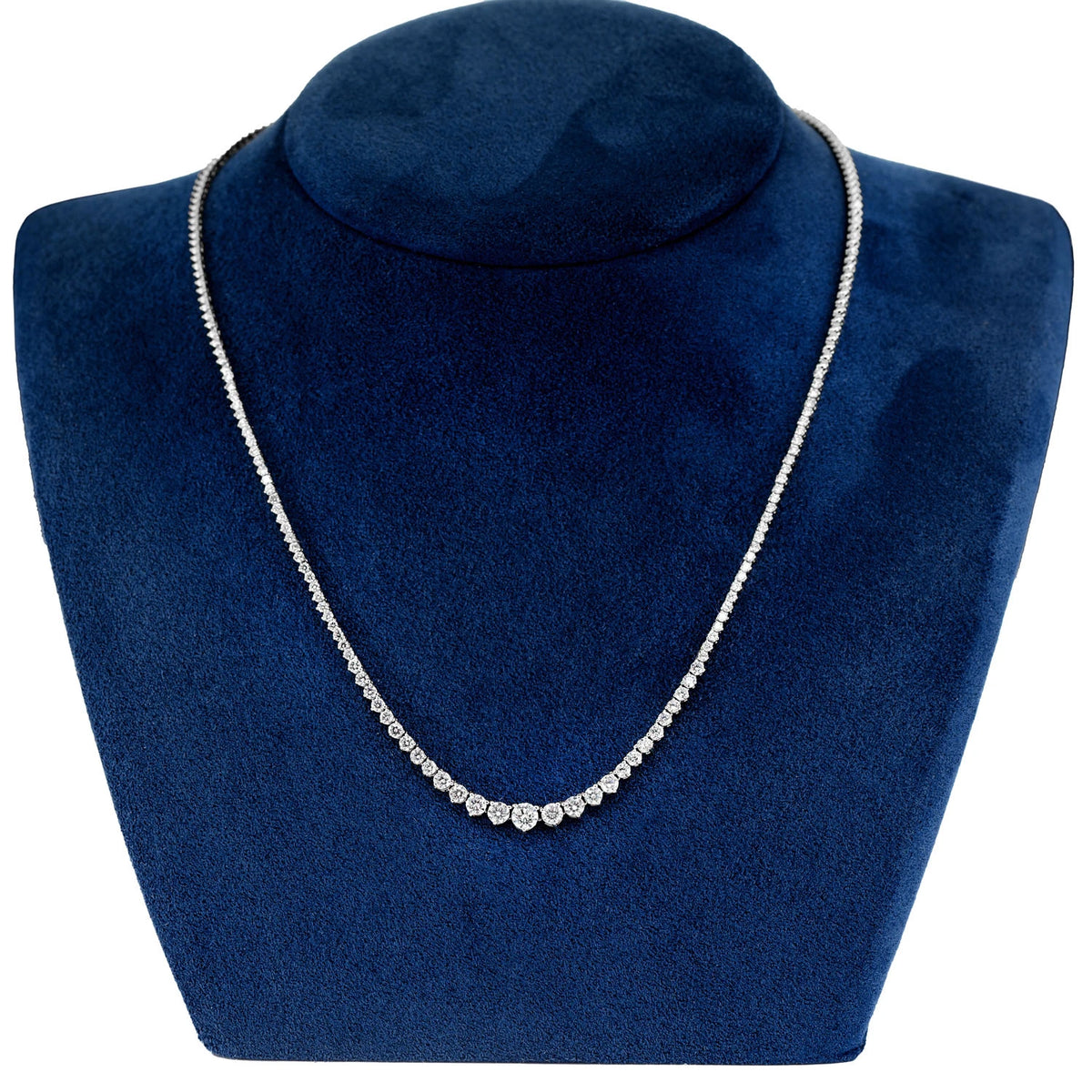 Graduated Diamond Riviera Necklace
