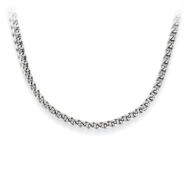 Sterling Silver Diamond-Cut Franco Chain