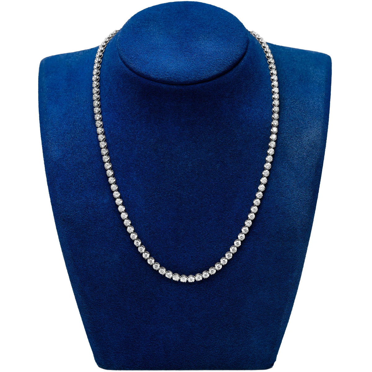 Crown Diamond Tennis Necklace