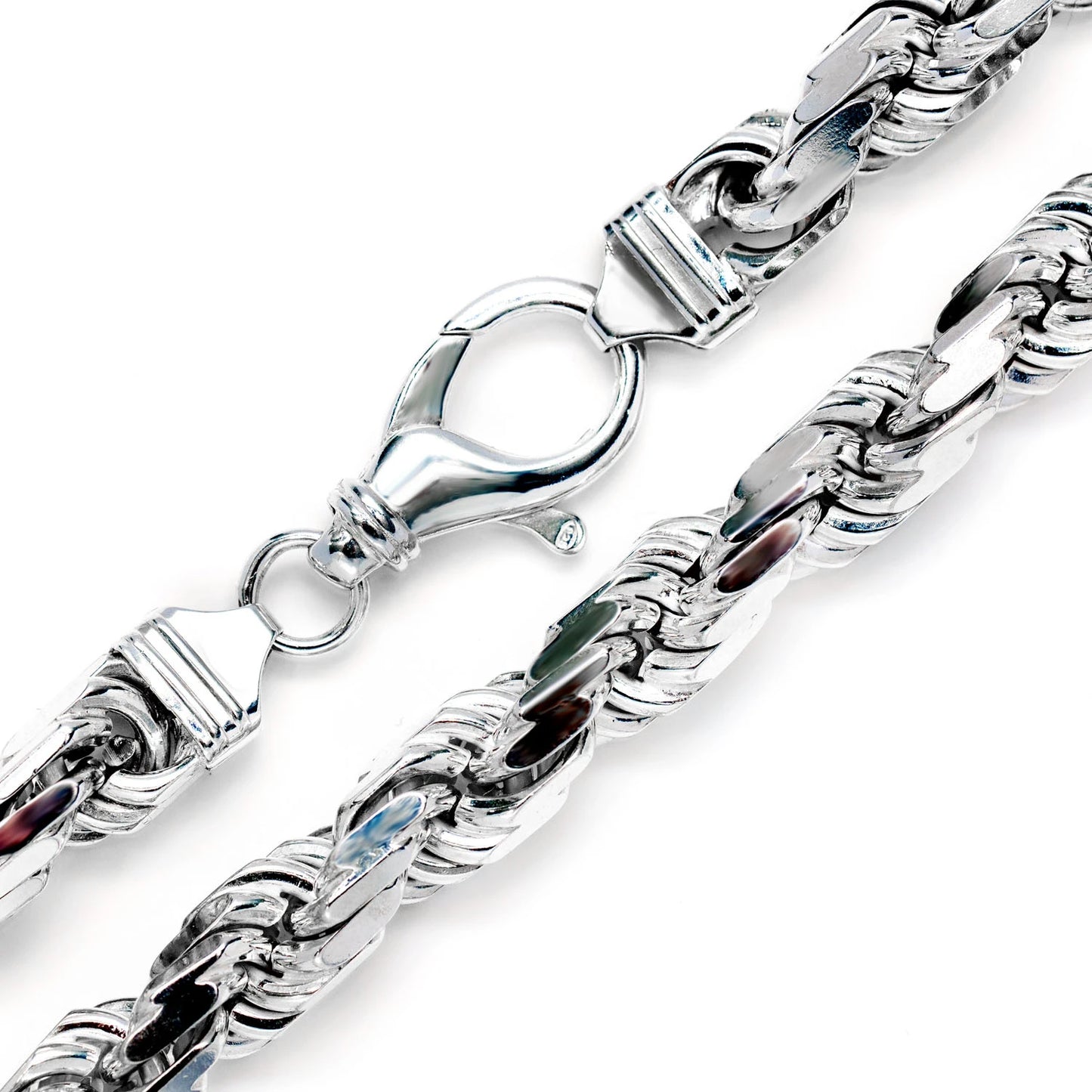 Sterling Silver 10mm Rope Chain