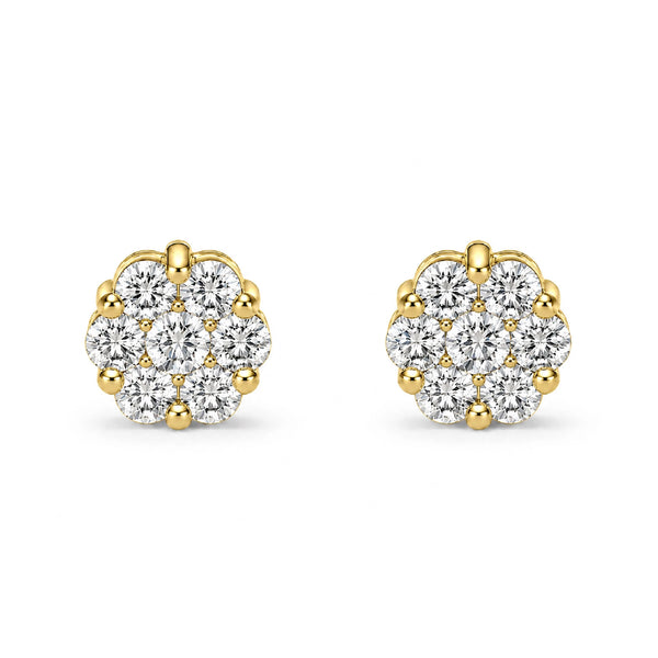 Flower Diamond Studs