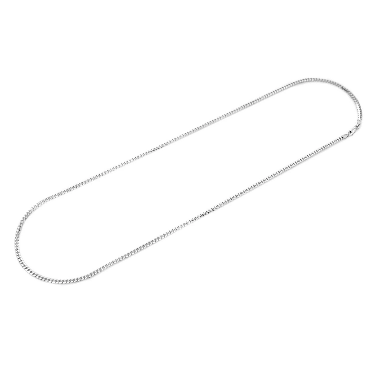 Miami Cuban Gold Chain in 14K white gold, 3mm width, alternate view