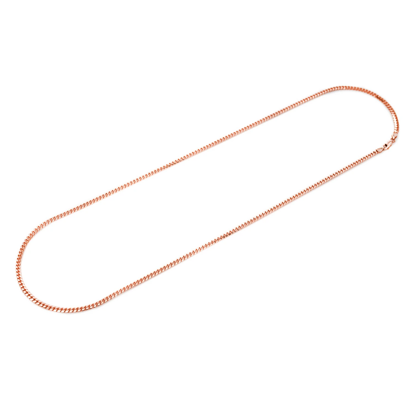 Miami Cuban Gold Chain in 14K rose gold, 3mm width, alternate view