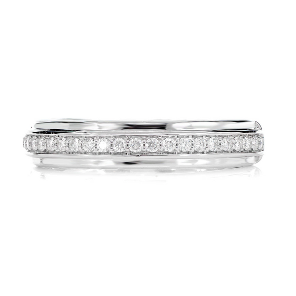 Single Row Border Ring 14k