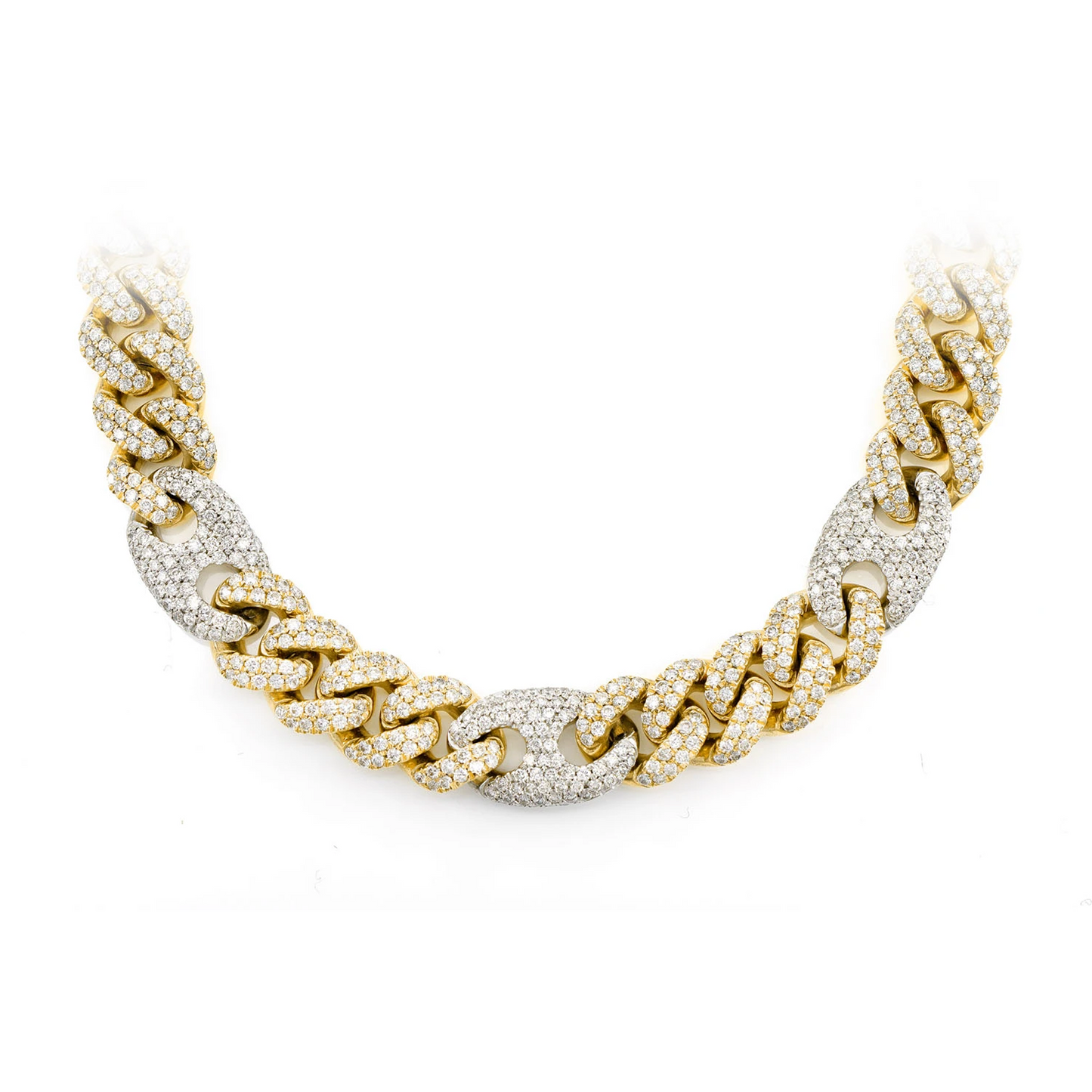 Mariner Cuban Link Diamond Necklace