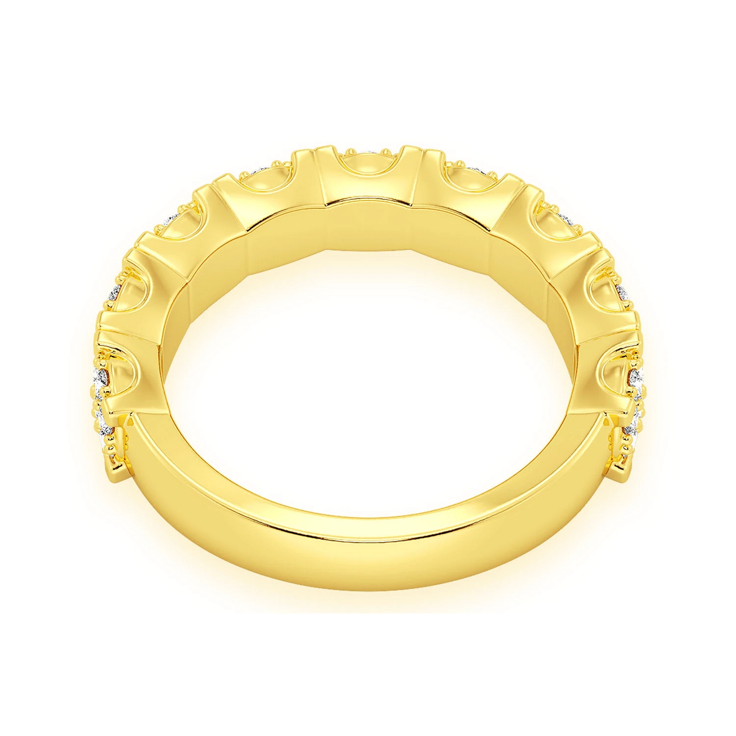 Briar Cluster Diamond Ring in 14K yellow gold, alternate view