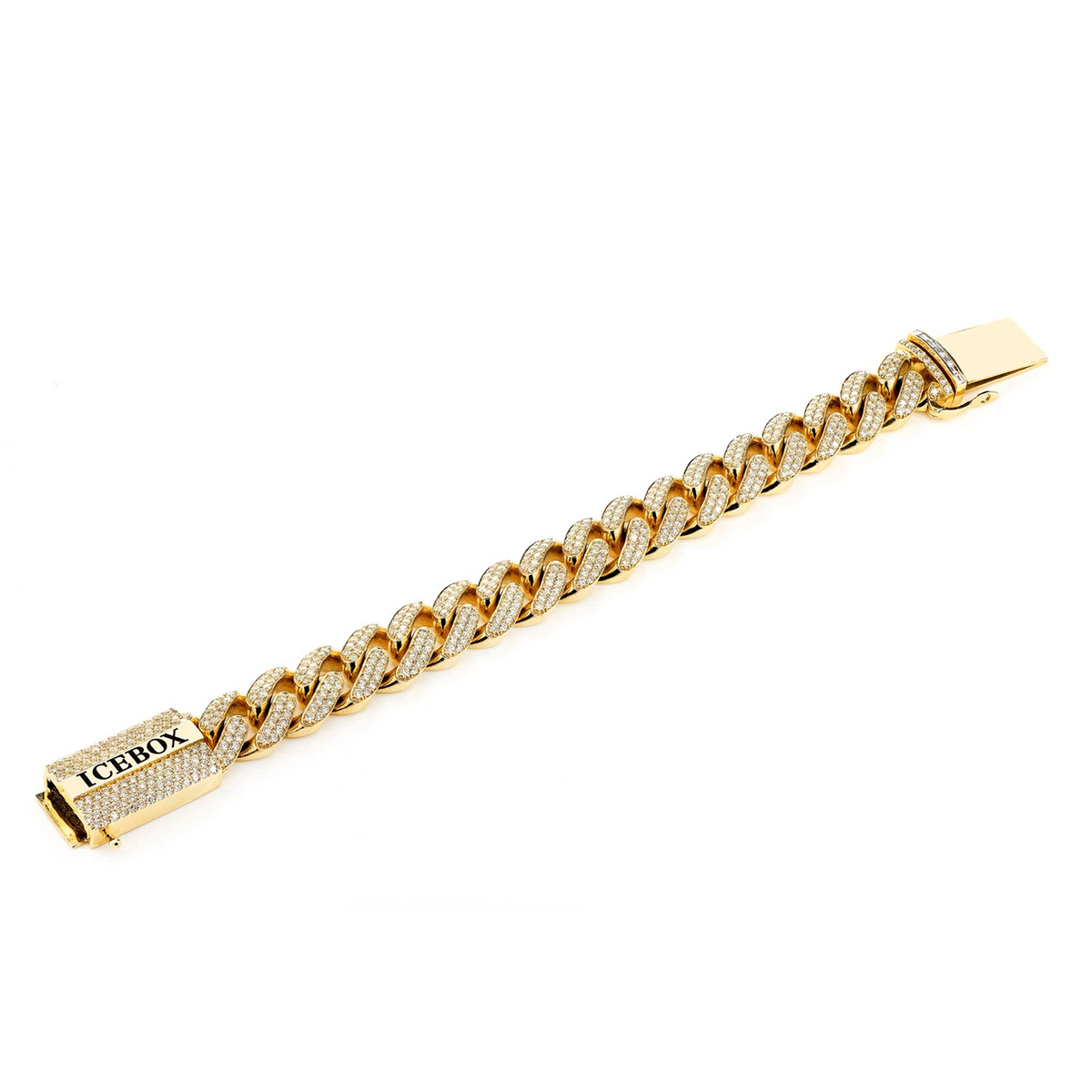 14mm Miami Cuban Link Diamond Bracelet