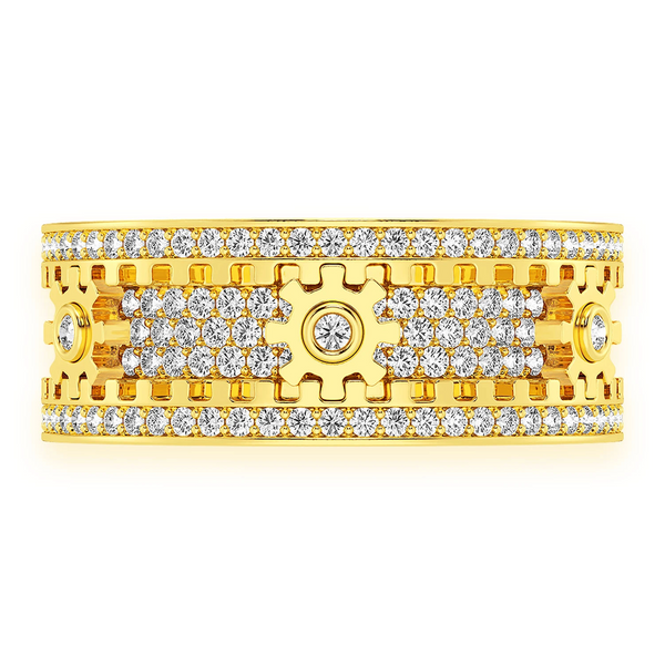 Fidget Gear Diamond Ring