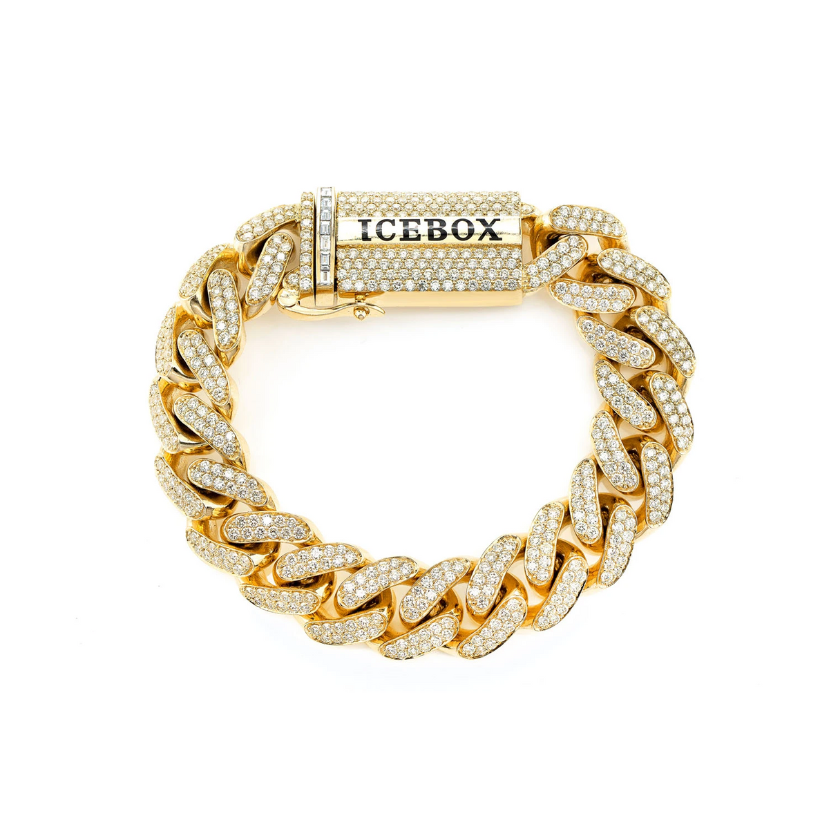 14mm Miami Cuban Link Diamond Bracelet