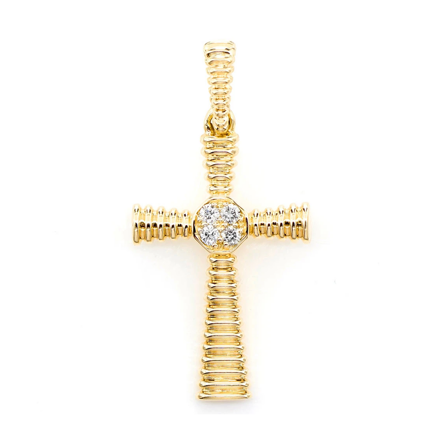 Dutch Cross Diamond Accent Pendant