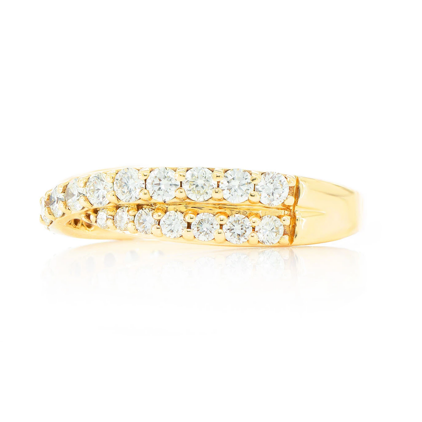 Crossover Ring in 14K yellow gold, alternate view