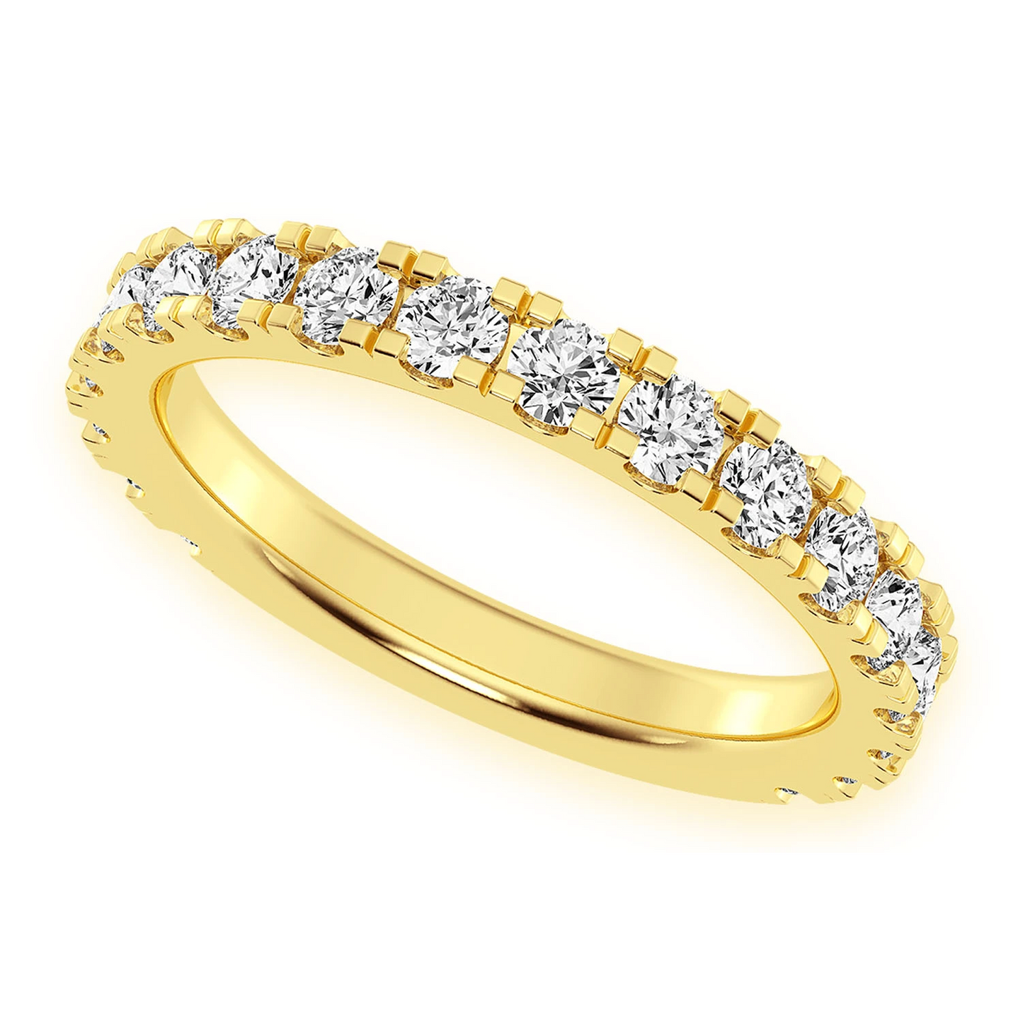 Matching Wedding Ring in 14K yellow gold, front view