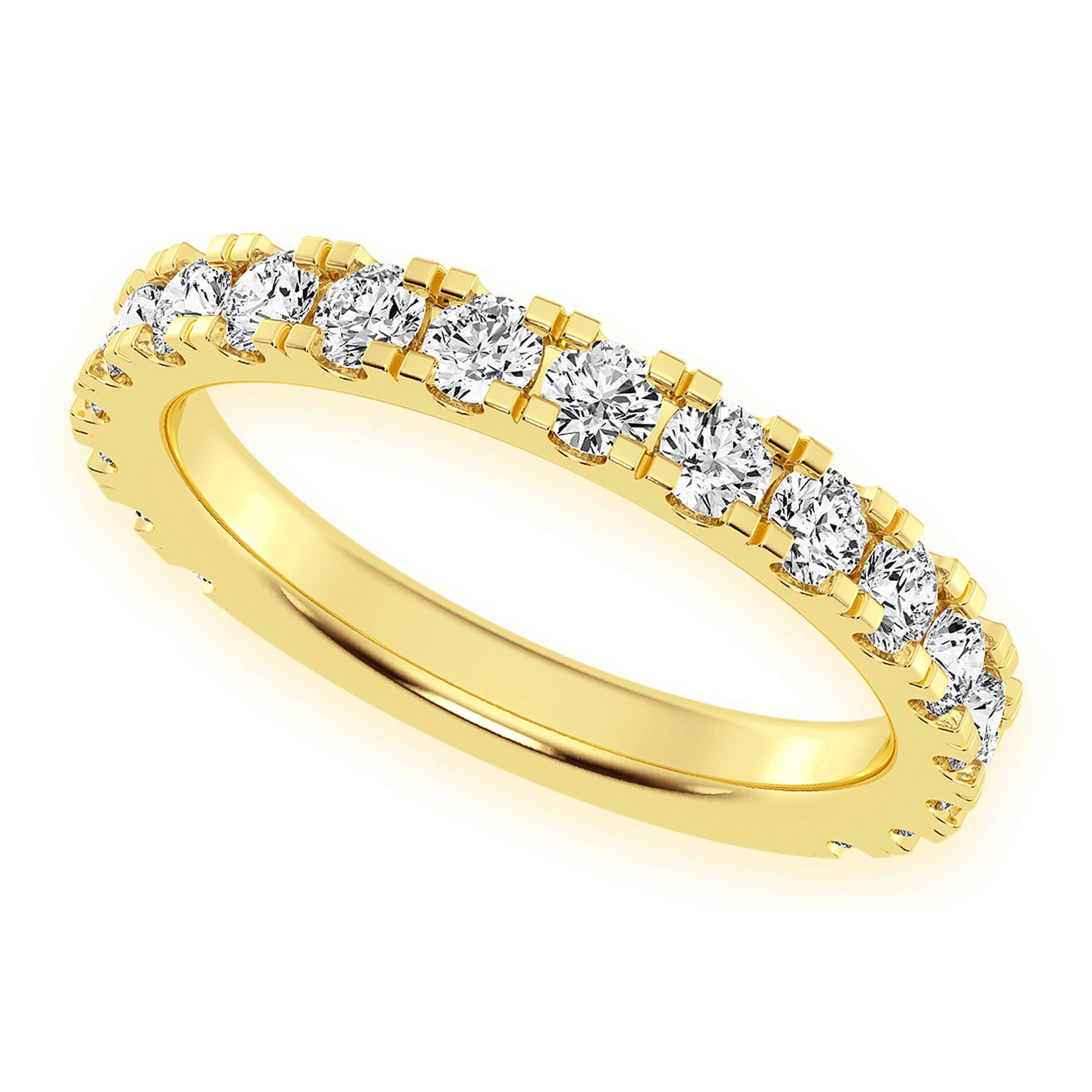 Matching Wedding Ring in 14K yellow gold, front view