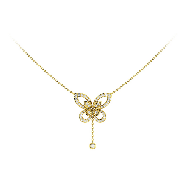 Butterfly Diamond Necklace