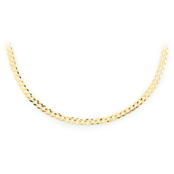 Flat Curb Gold Chain