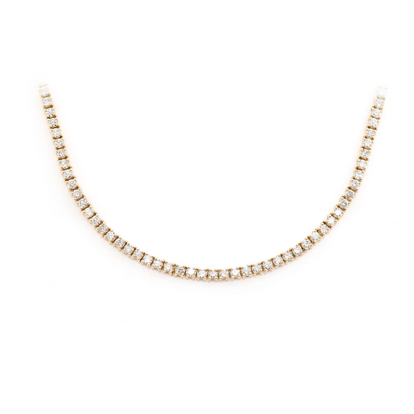 Prong Diamond Tennis Necklace