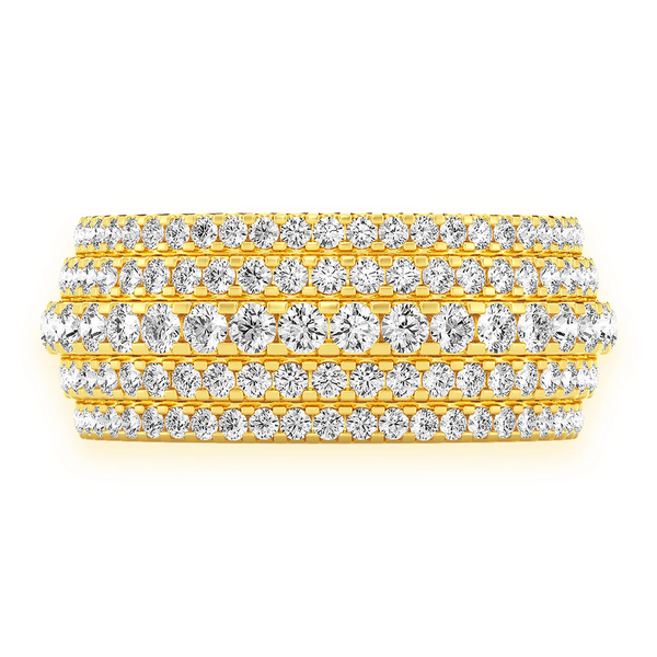 Multi Row Tier Band Ring