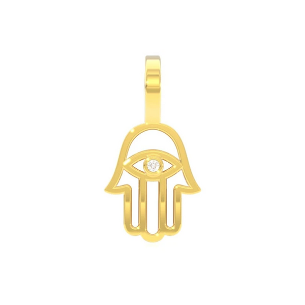Open Hamsa Pendant