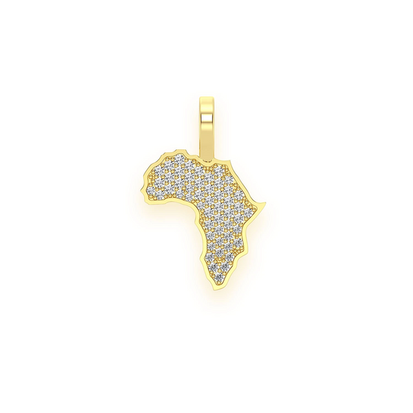 Africa Diamond Pendant