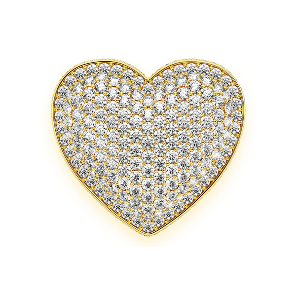 Deluxe Bubbly Heart Signet Ring