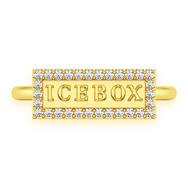 Icebox Logo Silhouette Diamond Ring