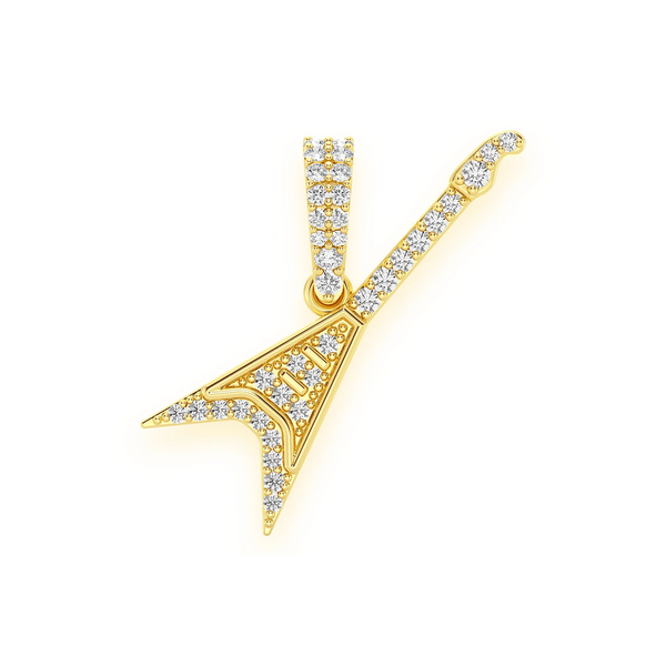 Flying V Diamond Pendant