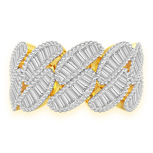 Miami Cuban Baguette Diamond Ring