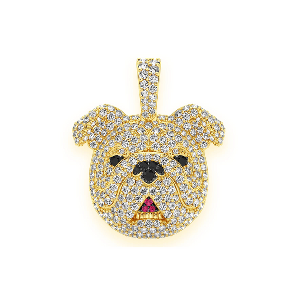 Bulldog Diamond Pendant