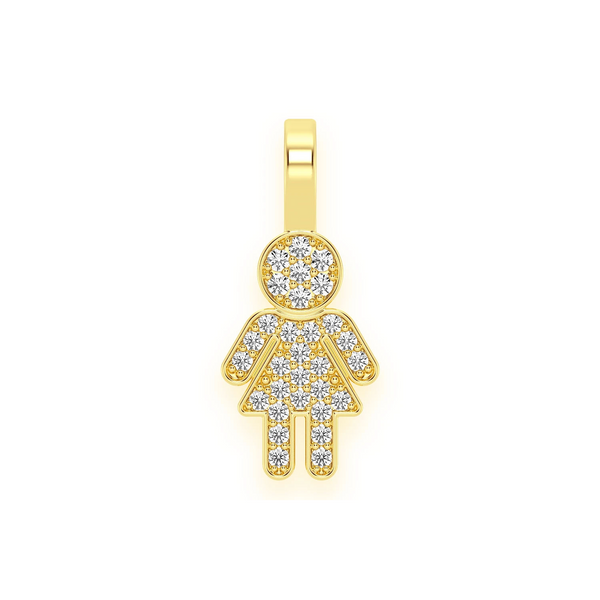 Girl Diamond Pendant