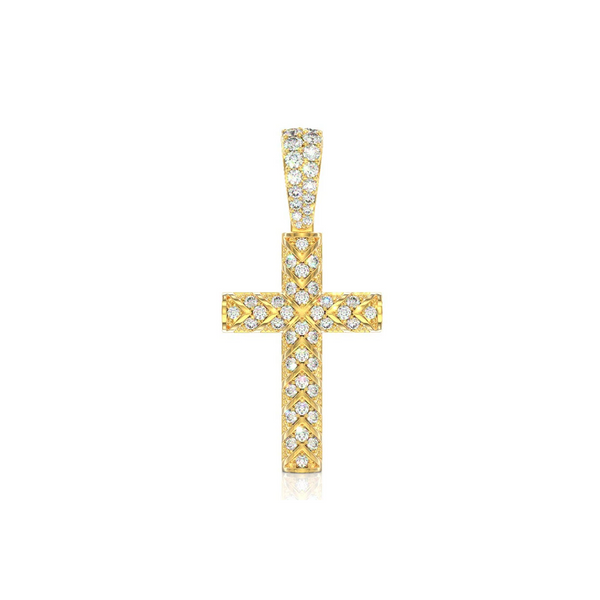 X Design Cross Pendant