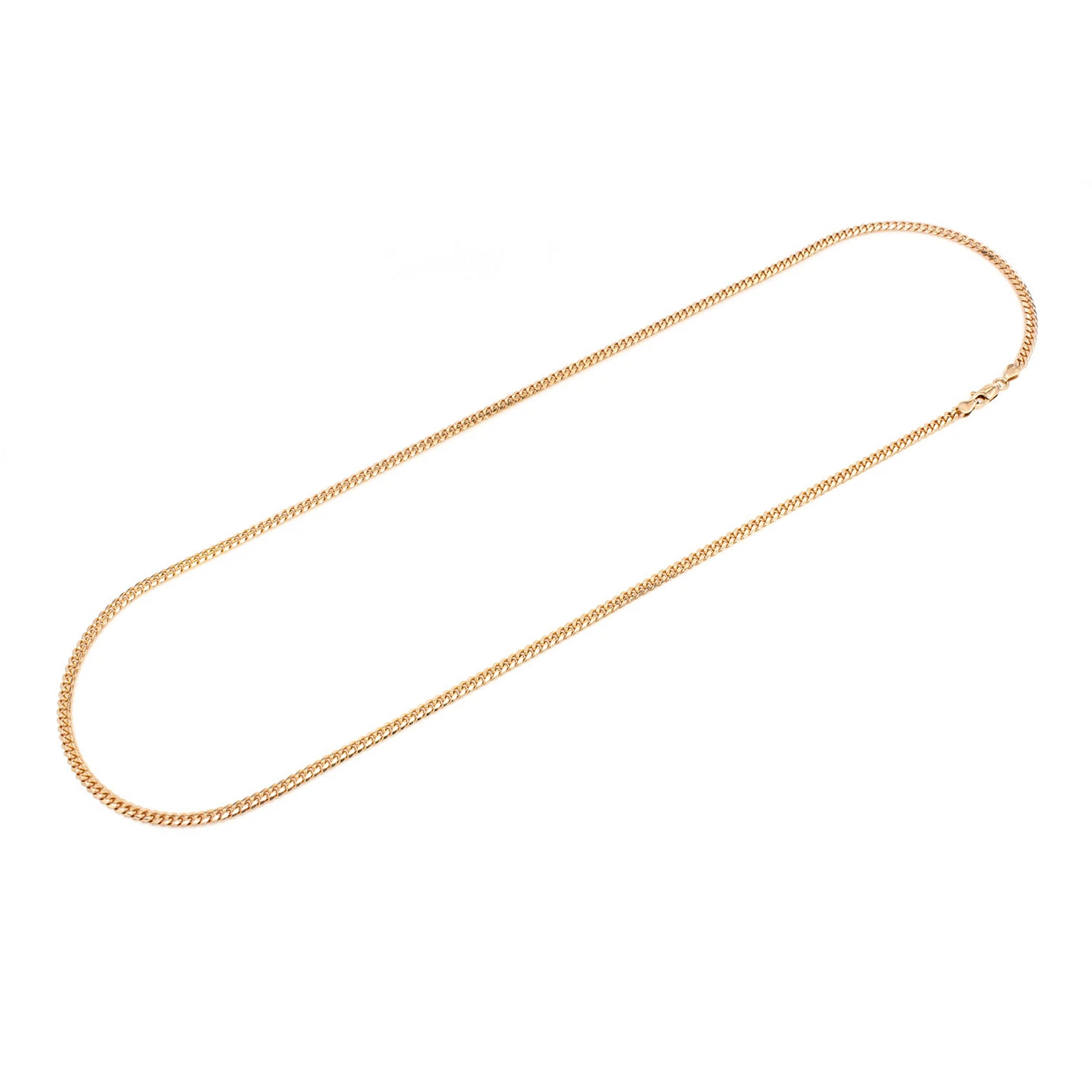 Miami Cuban Gold Chain in 14K yellow gold, 3.5mm width, alternate view