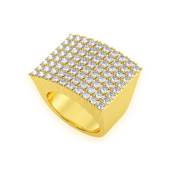 Square Dome Diamond Ring