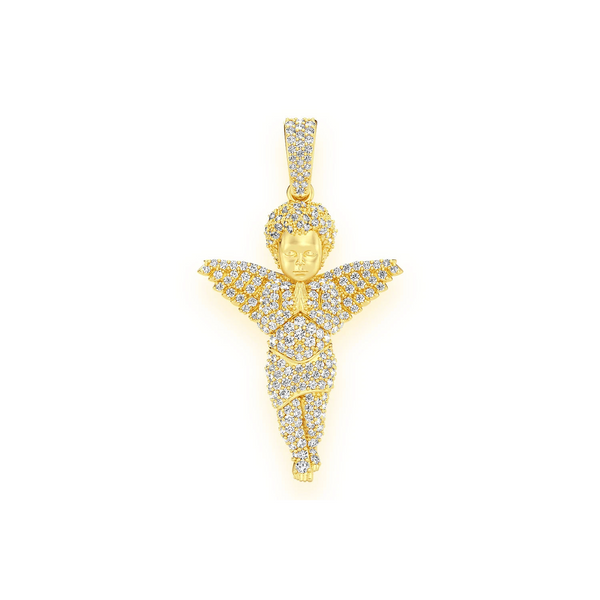 Praying Angel Diamond Pendant