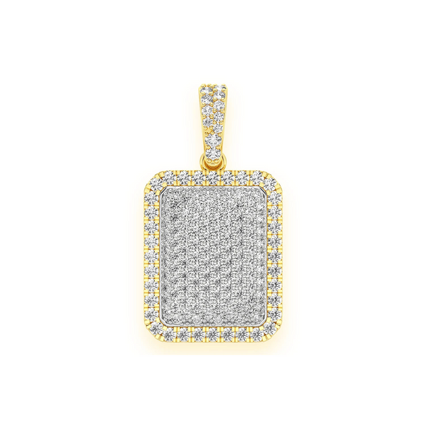 Rectangle Pillow Diamond Pendant