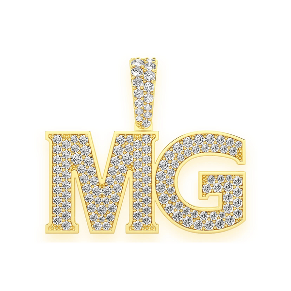Heavy Serif Letter Pendant