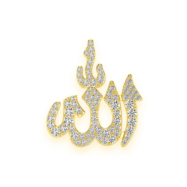 Arabic Allah Diamond Pendant