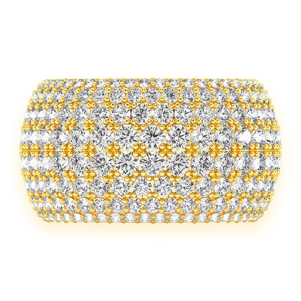 Eight Row Wide Shape Band Ring