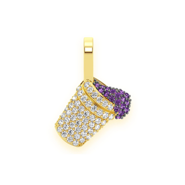 Double Cup Diamond Pendant